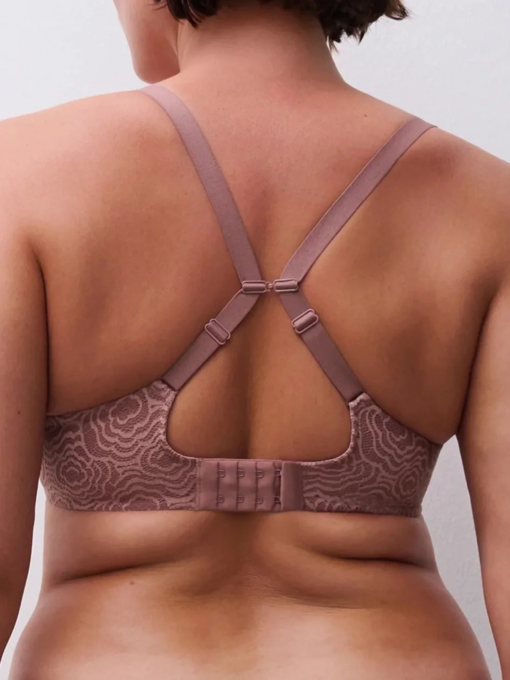 Chantelle C Jolie Comfort Convertible T-Shirt Bra Rose De Bois Size 32DD 32E NWT